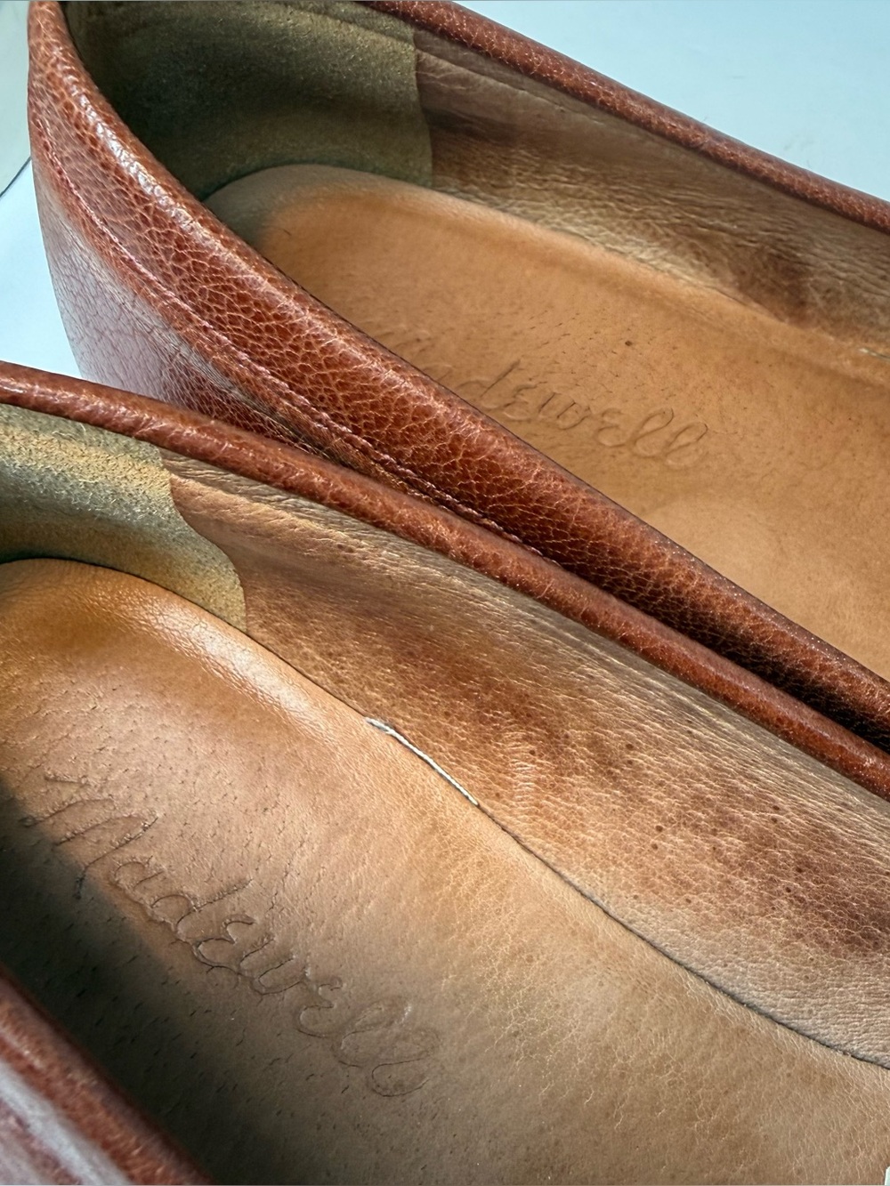 Madewell Frances Leather Loafer Slip on w Cloudlift Cushion H2419 Shoes SZ 6 - Picture 5 of 8